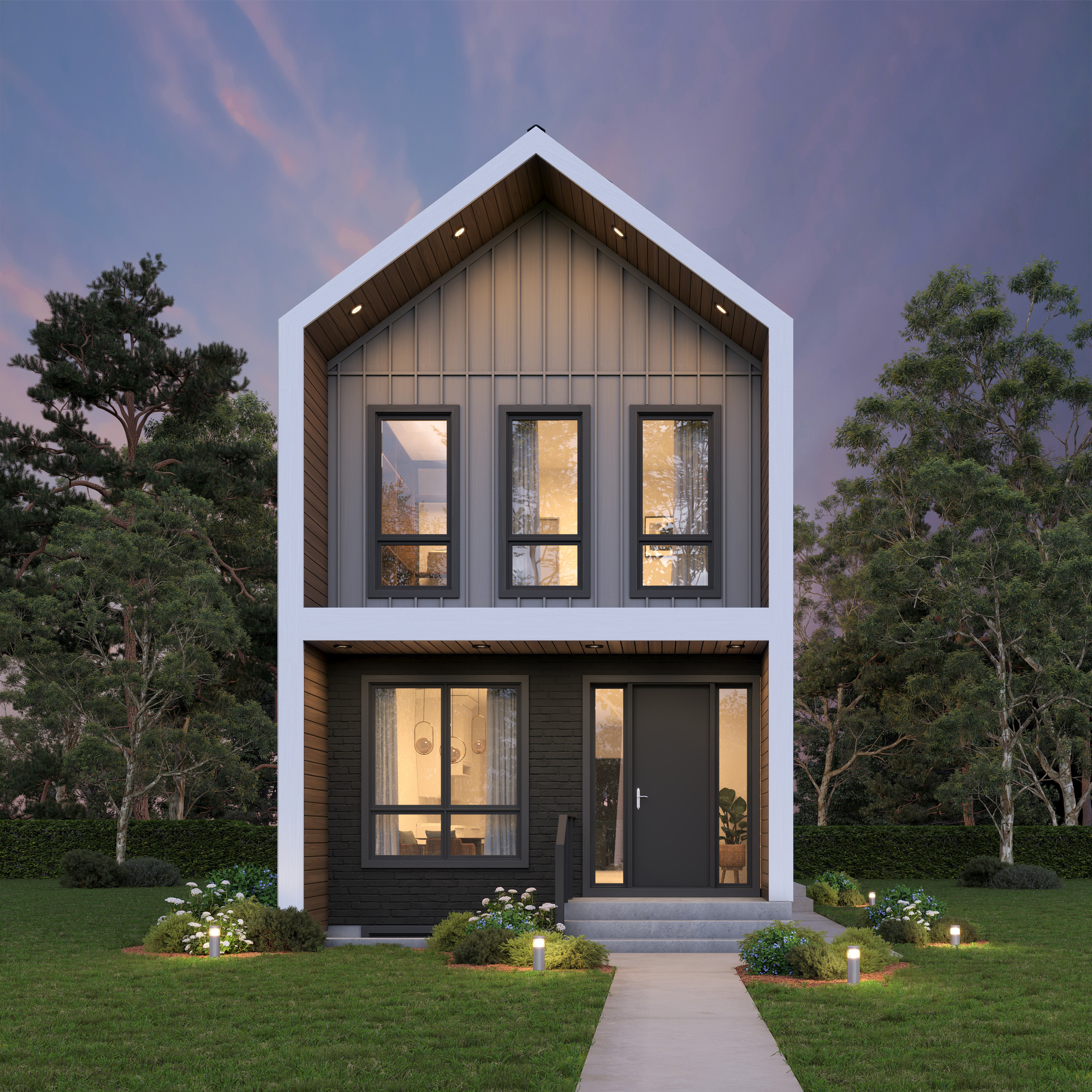 Modern home exterior